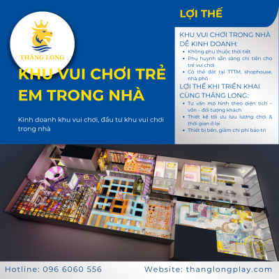 Khu vui chơi trẻ em trong nhà – Mô hình kinh doanh bền vững năm 2026