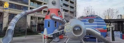 Bộ cầu trượt đa năng cho sân chơi khu chung cư, dự án bất động sản