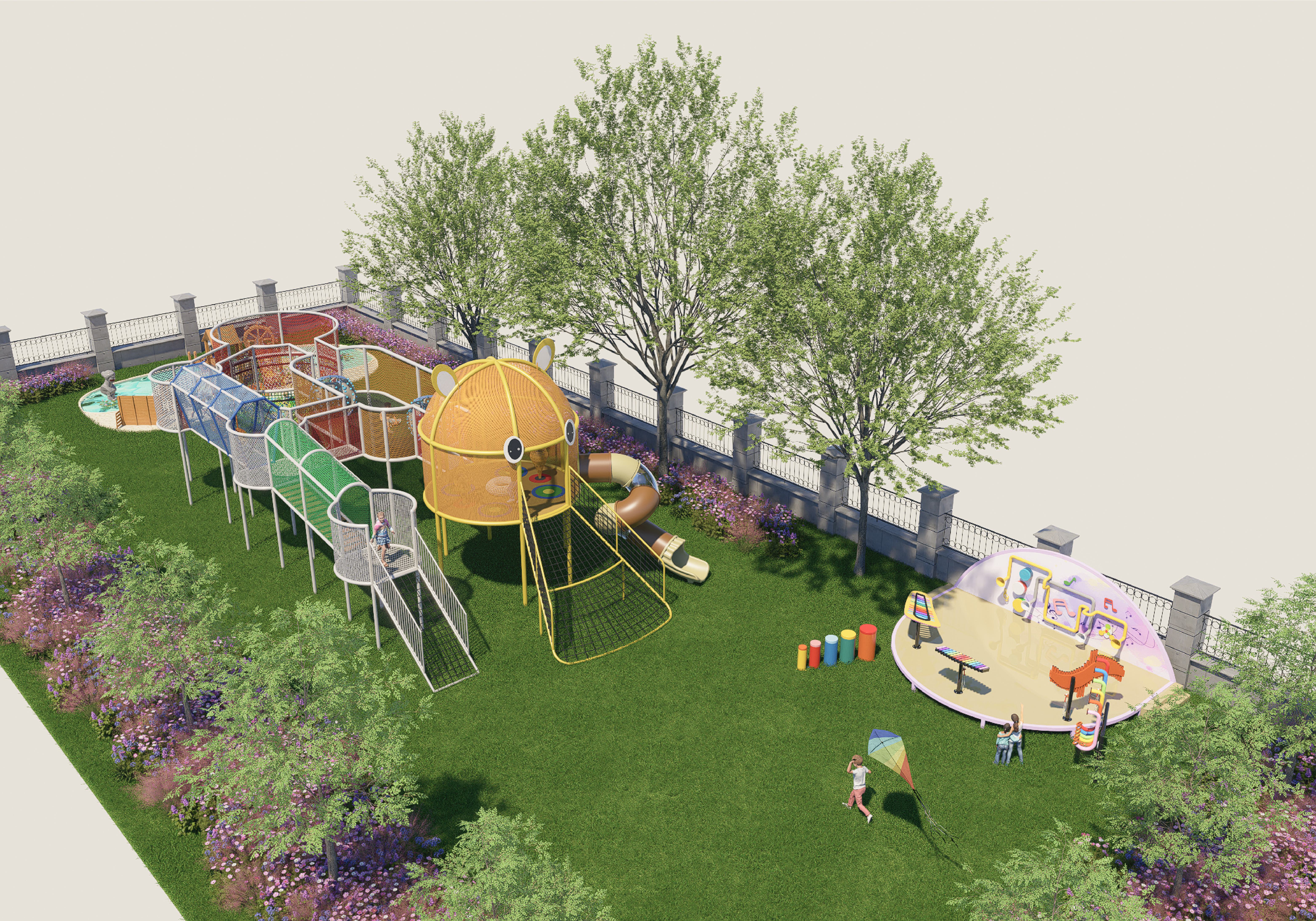 Khu vui chơi nhà lưới Cát Tường - Bến Tre