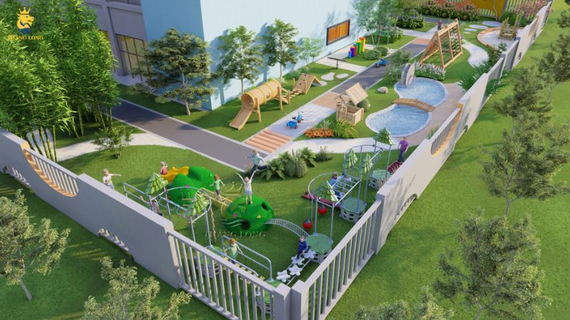 sân chơi trường mầm non