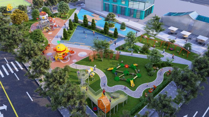 sân chơi trường mầm non