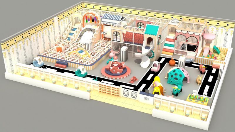 thiết bị khu vui chơi trẻ em trong nhà