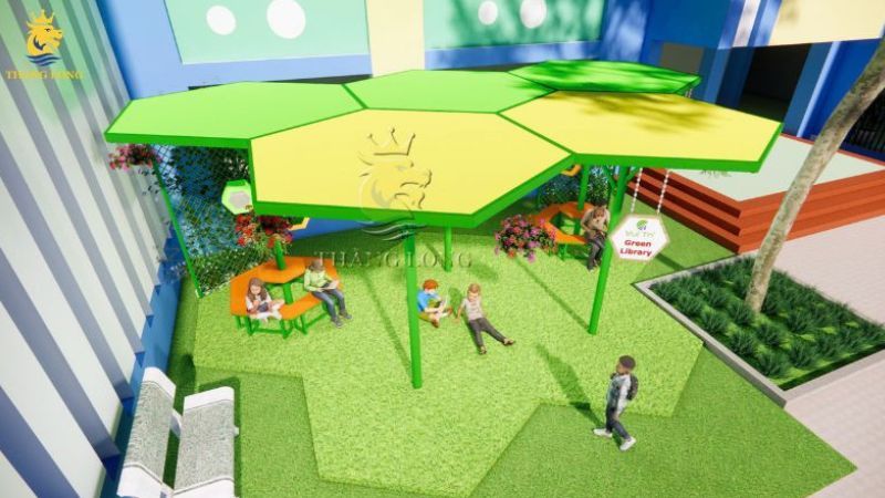 trang trí khu vui chơi trẻ em