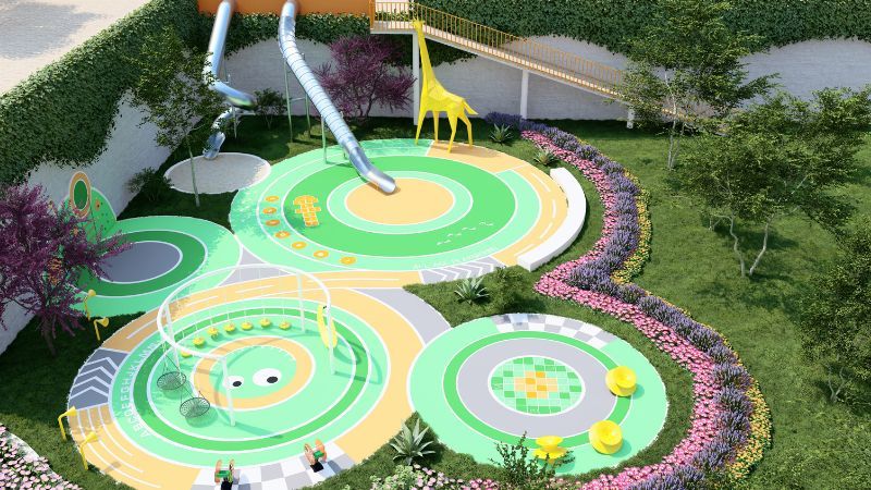 trang trí khu vui chơi trẻ em